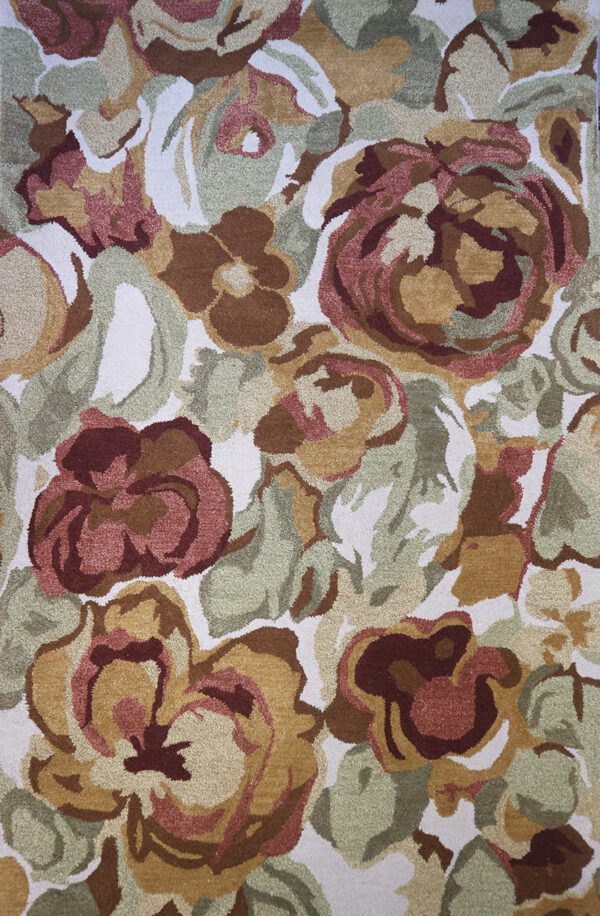 LRG341 - Hand-Tufted Coming Up Roses - Large Image