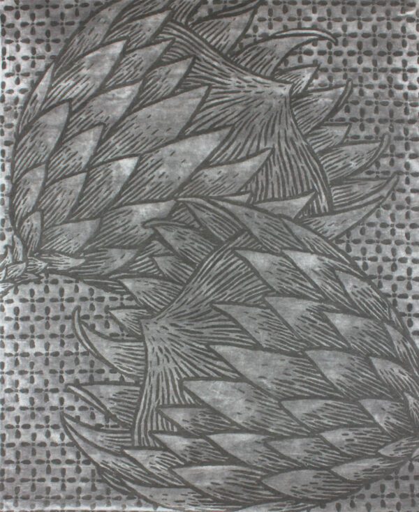 LRG345 S - Woodcut Protea S- High Res