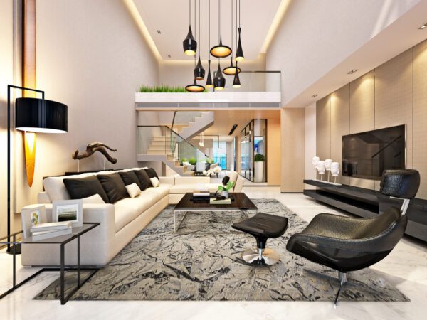 3D render of Living Room
