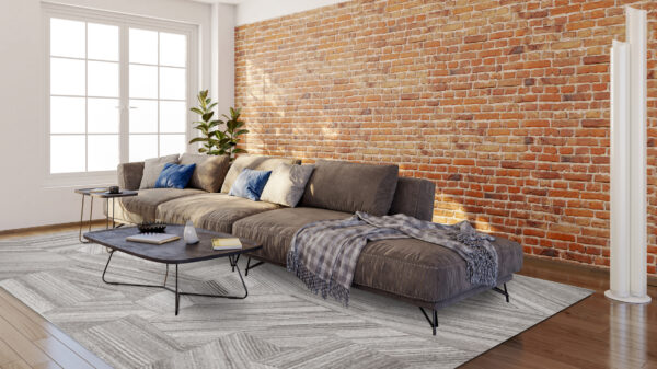 Large luxury modern bright interiors Living room mockup illustration 3D rendering image